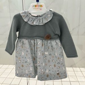 NWT | Paz Rodriguez blue knit dress